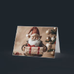 Christmas Dual Wanting Card<br><div class="desc">Bring extra heat into the holidays this year with our enchanted Christmas card! There's a cheerful Cabinet on the map,  which has a little bit like a Santa Claus. He holds a beautifully packed present. Who are you happy with this card?</div>