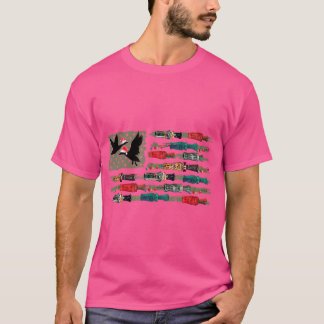 Christmas Duck Call Flag Christmas Mallard Duck Hu T-Shirt