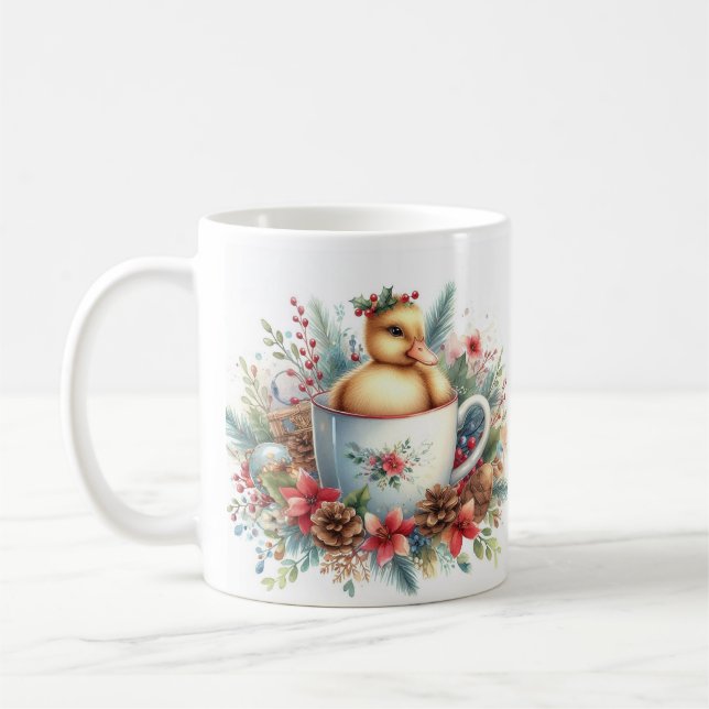 Christmas Duck Coffee Mug (Left)