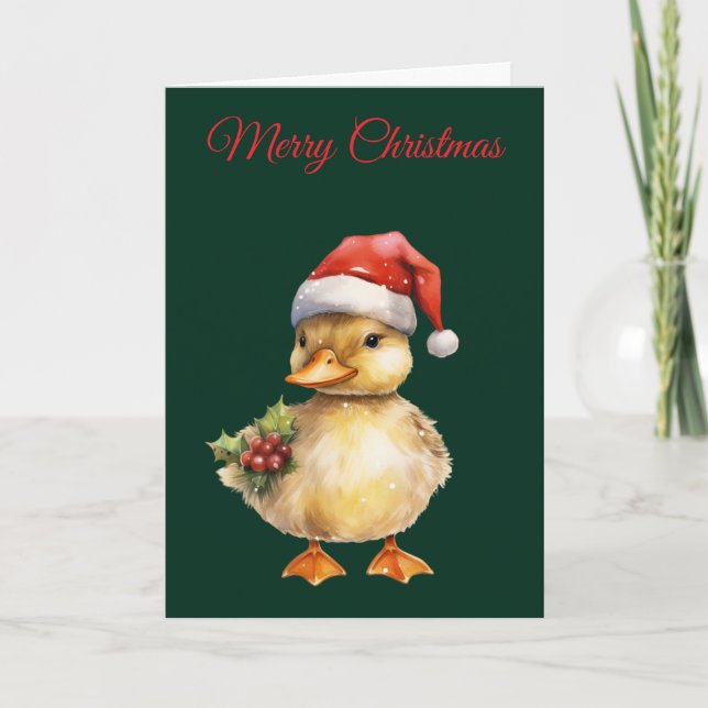 Christmas Duck Holiday Card (Front)