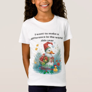 Christmas Duck make a Difference This Year T-Shirt