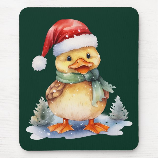 Christmas Duck Mouse Pad (Front)