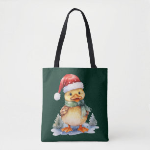 Christmas Duck Tote Bag