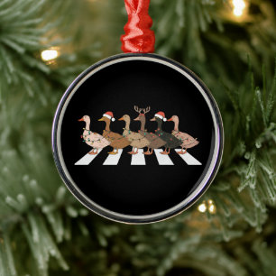 Christmas Ducks Funny Animals Xmas Farm Lover Gift Metal Tree Decoration