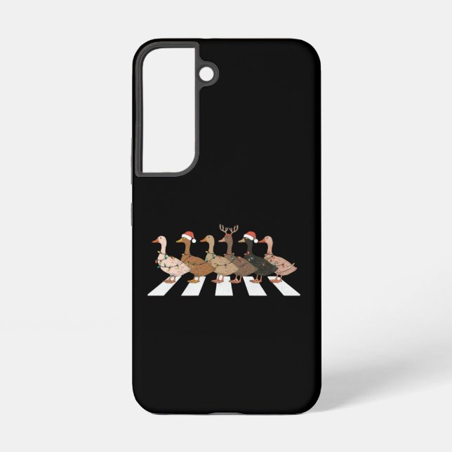 Christmas Ducks Funny Animals Xmas Farm Lover Gift Samsung Galaxy S22 Case (Back)
