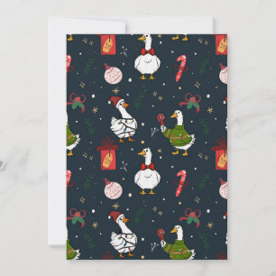 Christmas Ducks Party Invitation