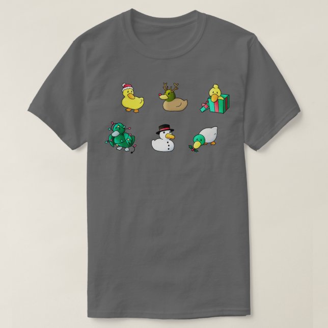 Christmas Ducks  T-Shirt (Design Front)
