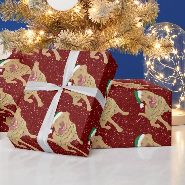 Christmas Dudley Labrador Wrapping Paper (Holidays)