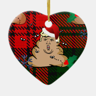 christmas dump trump ceramic tree decoration