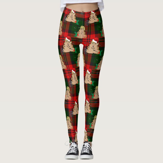 christmas dump trump leggings (Front)