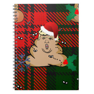 christmas dump trump spiral notebook