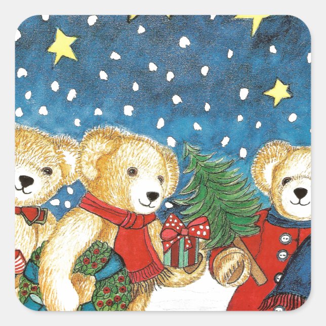 CHRISTMAS DYBAR WITH GIFT SQUARE STICKER (Front)