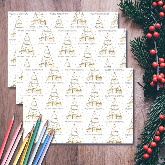 Christmas DYI Colouring Fun Unique Wrapping Paper Sheet (Creator Uploaded)