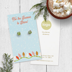 Christmas Earring Logo Display Card