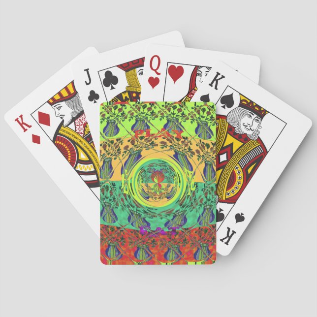 Christmas Eat Love Play Hakuna Matata Colour.png Playing Cards (Back)
