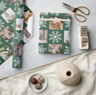 🌲Christmas Edition Custom Square Instagram Photos Wrapping Paper