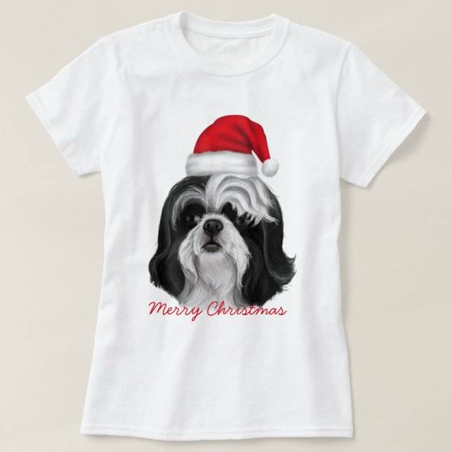 Christmas Edition Shih Tzu T-Shirt (Design Front)