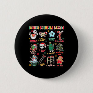 Christmas Eds Chronic Illness Xmas 12 Days Of Ehle 6 Cm Round Badge