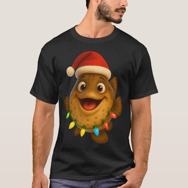 Christmas Eelpout Fish T-Shirt (Front)