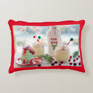CHRISTMAS EGGNOG DECORATIVE CUSHION