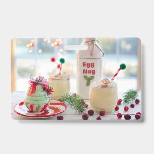 CHRISTMAS EGGNOG  ID BADGE