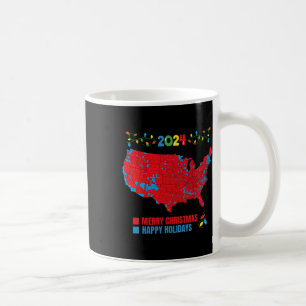 Christmas Electoral Map 2024 Election Trump Family Coffee Mug