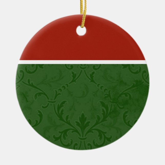 Christmas Elegance Holiday Ornament (Front)