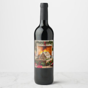 Christmas Elegance  Wine Label
