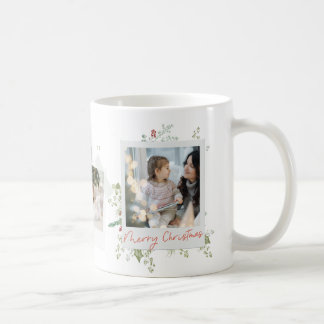 Christmas Elegant Festive Botanical Photo Album Coffee Mug
