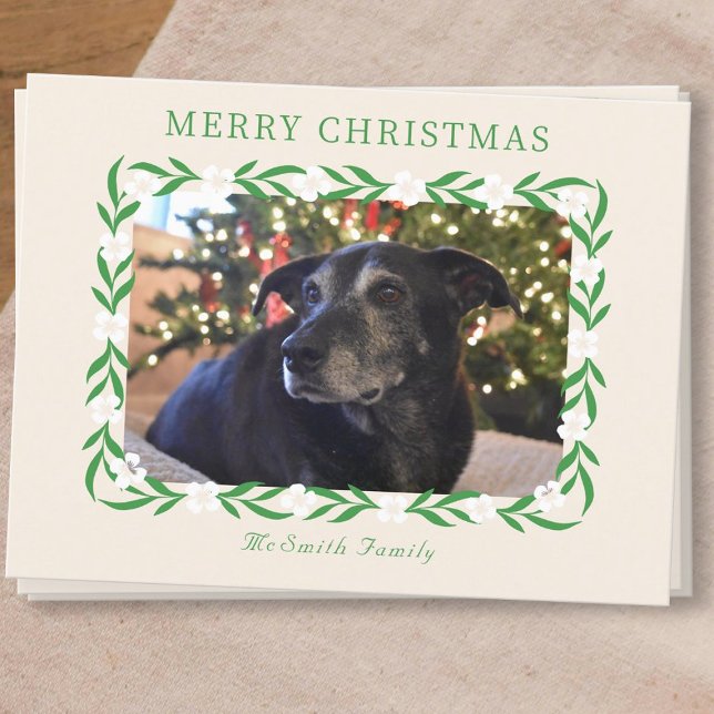 Christmas Elegant Flower Photo Postcard (Creator Uploaded)