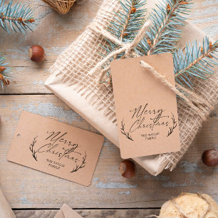 Christmas Elegant Minimal Wood Art Stamp