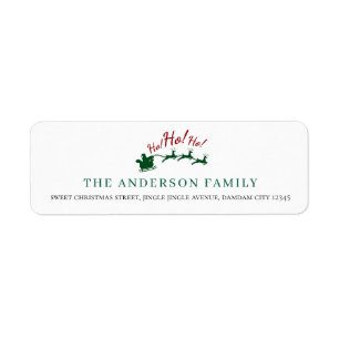 Christmas Elegant Simple Return Address