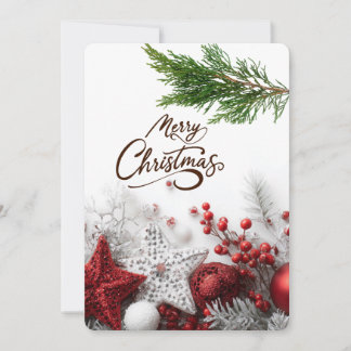 Christmas Elements Greeting Holiday Card