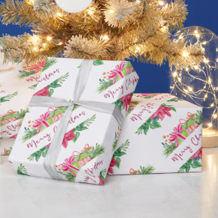 Christmas Elements Merry Christmas Wrapping Paper