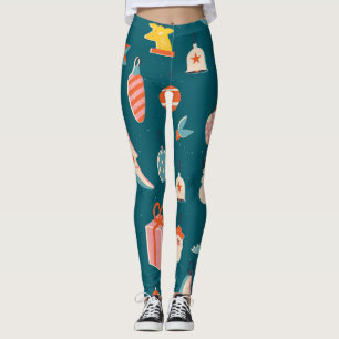 Christmas Elements Winter Holiday Set Leggings