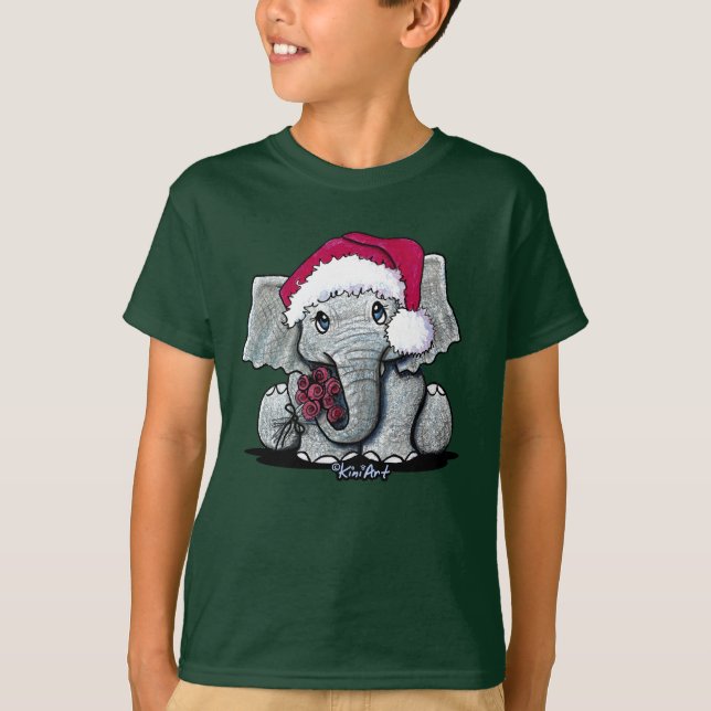 Christmas Elephant T-Shirt (Front)