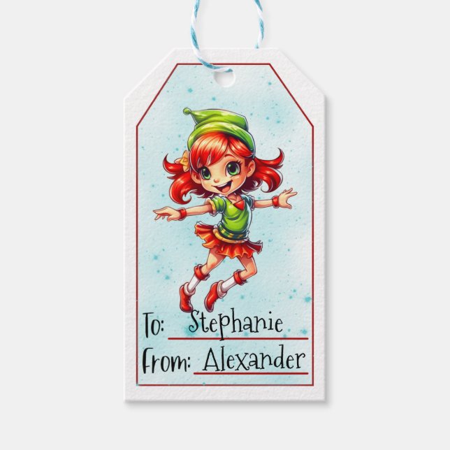 Christmas Elf (9) Gift Tags (Front)