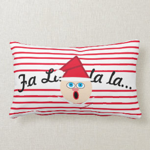 Christmas Elf Candy Cane Lumbar Cushion