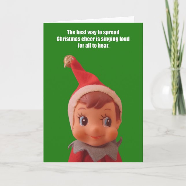 Christmas Elf card (Front)
