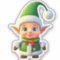 Christmas Elf Cartoon Graphic Xmas Holiday Season