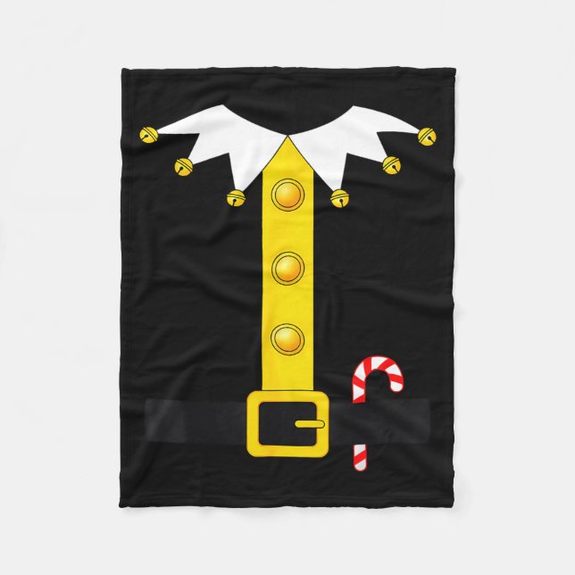 Christmas Elf Costume  Fleece Blanket (Front)