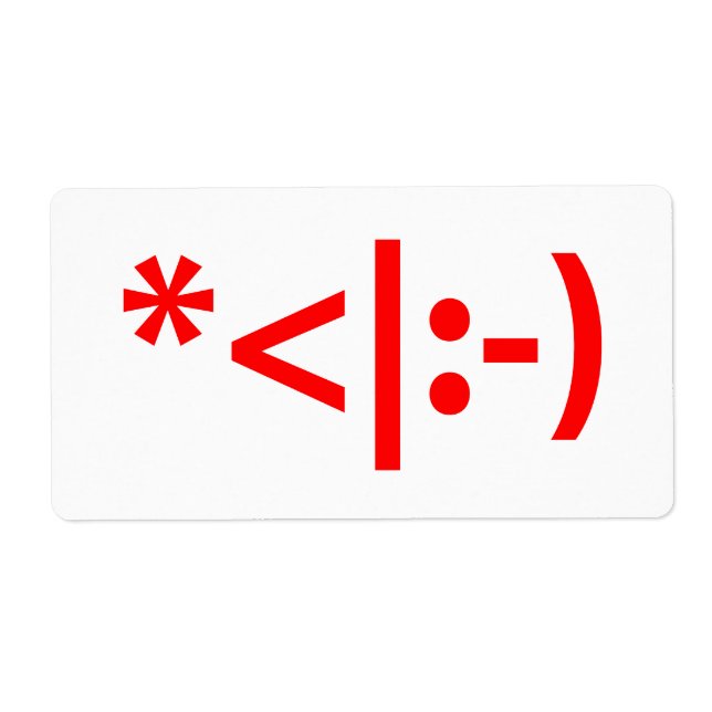 Christmas Elf Emoticon Xmas ASCII Text Art (Front)
