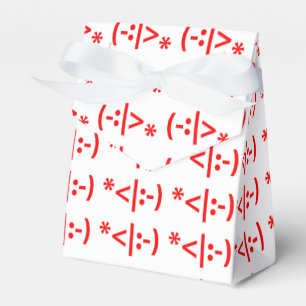 Christmas Elf Emoticon Xmas ASCII Text Art Favour Box