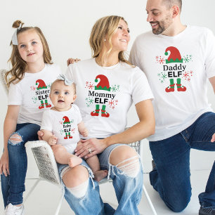 Christmas Elf Family Matching Women's White T-Shirt