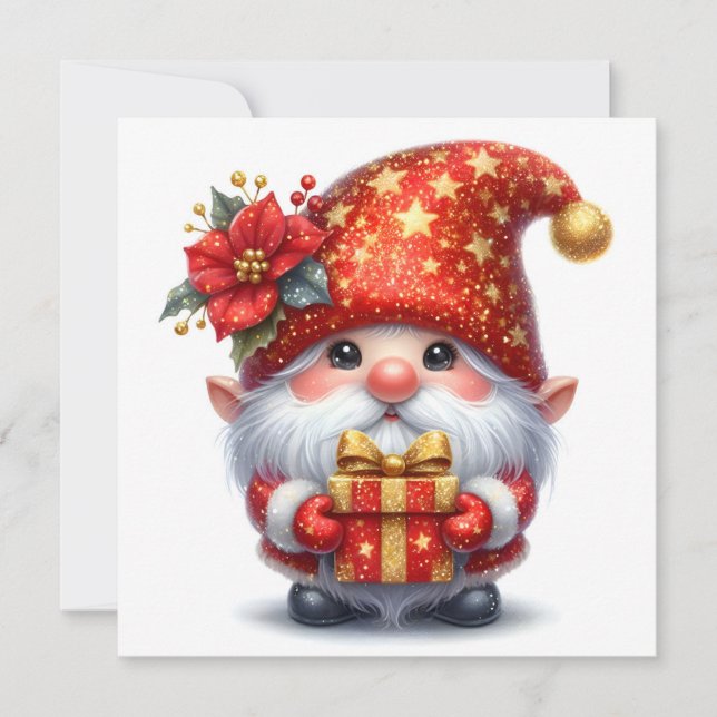Christmas Elf Greeting Card (Front)