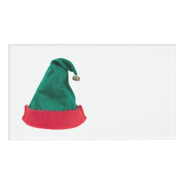 Christmas Elf Hat Name Tag (Front)