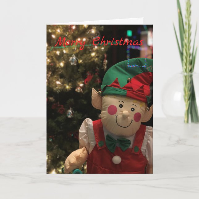 Christmas Elf Holiday Card (Front)