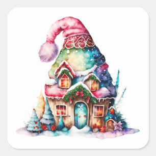 Christmas Elf House Stickers