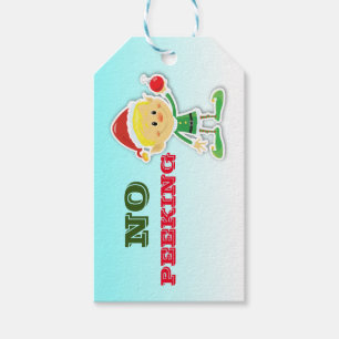 Christmas Elf "No Peeking" Gift Labels