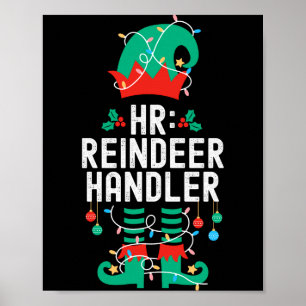 Christmas Elf Office Team Party Family Matching Poster